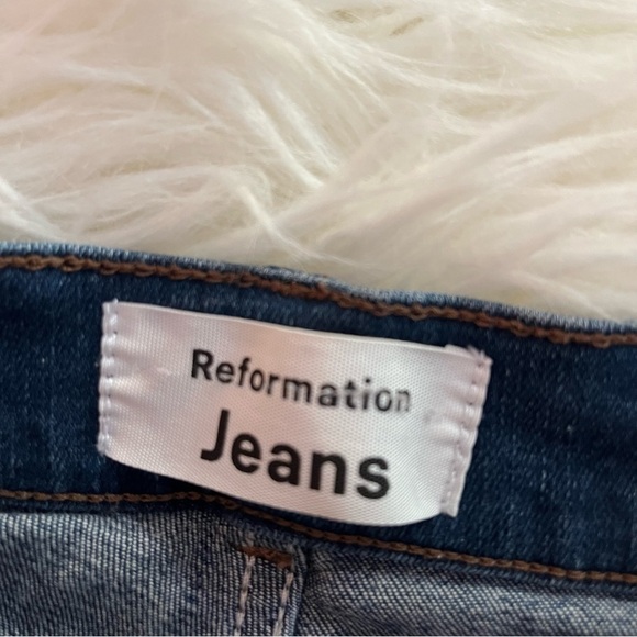 Reformation Harper High Rise Skinny Jeans Neris Wash women’s size 25 - Picture 6 of 7